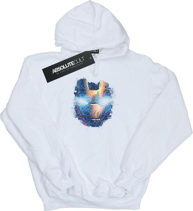 Image du produit - Sweat à capuche AVENGERS IRON MAN DISTRESSED HEAD - Homme (XL)