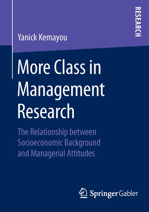 Produktbild More Class in Management Research (Yanick Kemayou, 2016)