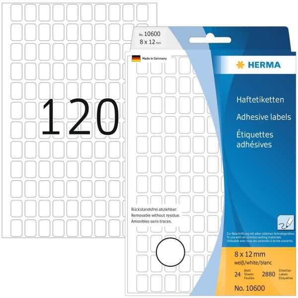 Actual product image HERMA Removable multi-purpose labels