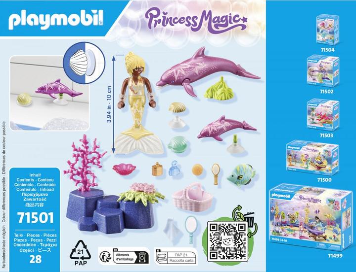 Actual product image Playmobil Mermaid with Dolphins (71501, Playmobil Princess Magic)