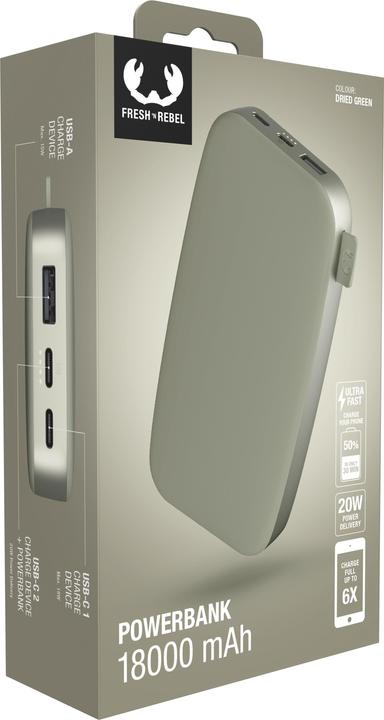 Actual product image Fresh'N Rebel Powerbank (18000 mAh, 20 W, 66.60 Wh)