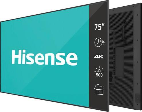 Produktbild Hisense Signage Display 75DM66D 75", 24/7, UHD, 500cd/m², 25% Haze (3840 x 2160 Pixel, 75")
