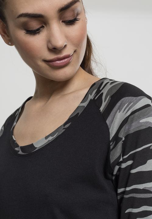 Immagine prodotto Urban Classics Tee Raglan 3/4 da donna a contrasto (XXL)
