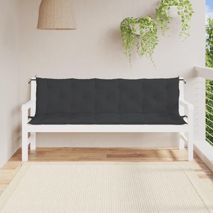 Image du produit VidaXL Coussins de banc de jardin 2 pcs. O x tissu ford (180 x 50 x 7 cm)