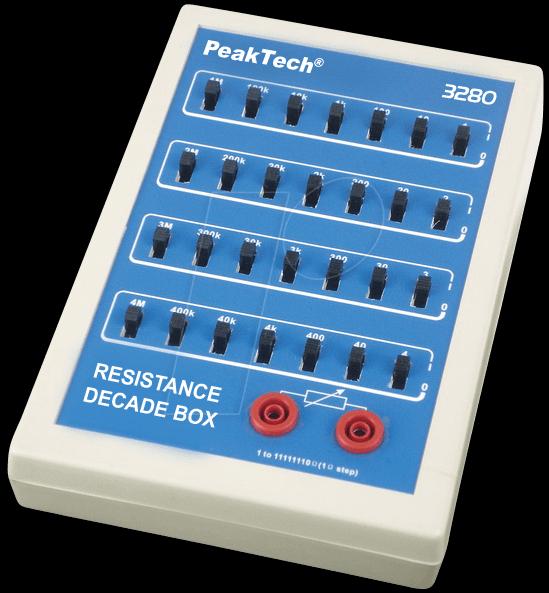 Produktbild Peaktech Widerstandsdekade 1?...11.111 M? 2 W ( 3280)