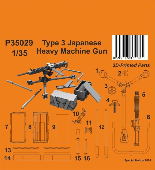 Immagine prodotto CMK Mitragliatrice pesante giapponese Type 3 1/35