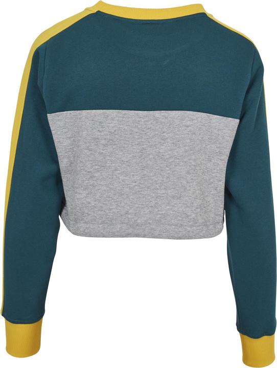 Produktbild Urban Classics Ladies Cropped 3-Tone Stripe Crew (XS)