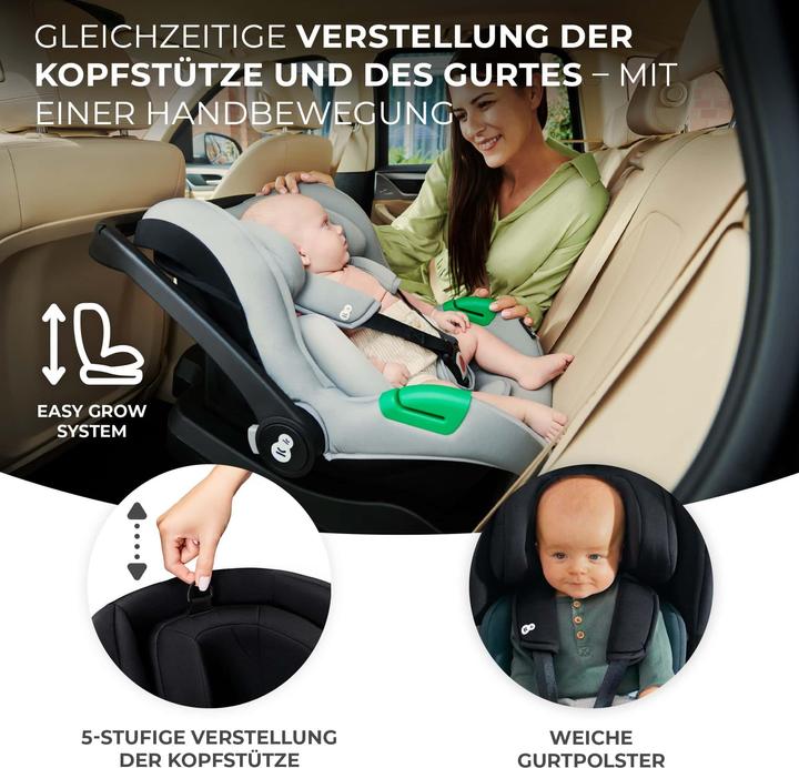 Produktbild KinderKraft Mink Pro + Base Mink FX (Reboarder, ECE R129/i-Size Norm)