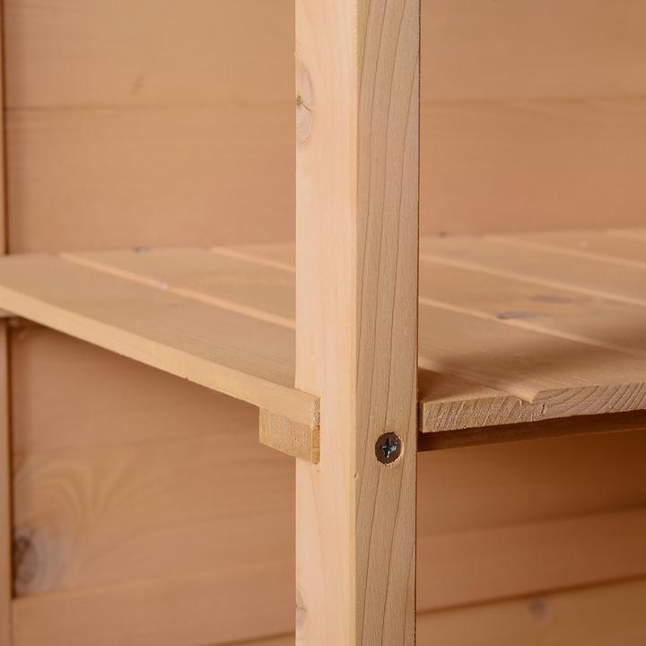 Actual product image Outsunny Tool shed with shelves