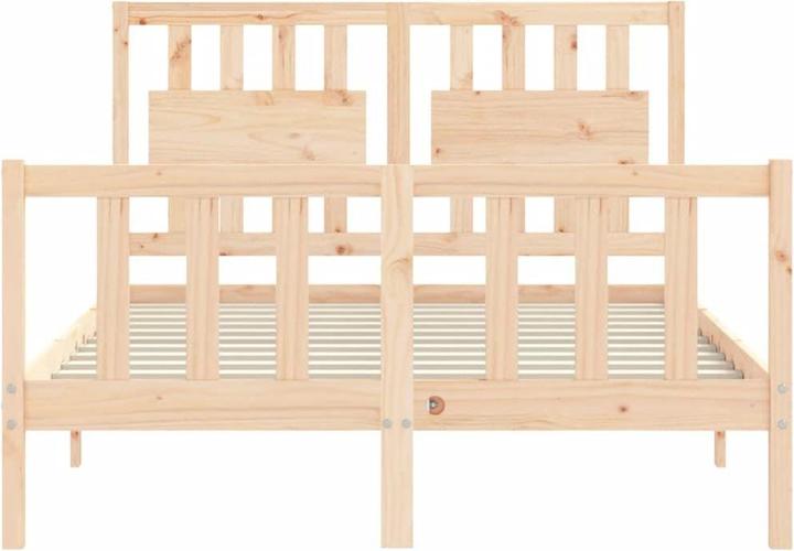 Immagine prodotto VidaXL Massivholzbett mit Kopfteil 4FT6 Double (135 x 190 cm)