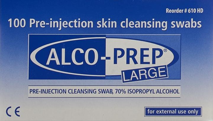 Actual product image L&R Pre-injection cleaning swabs