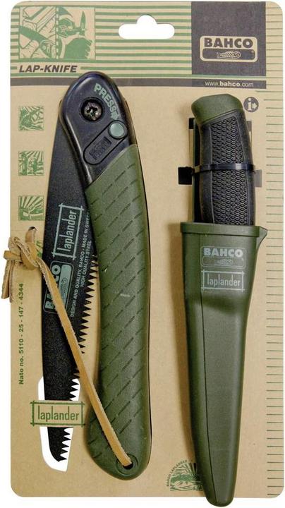 Produktbild Bahco Klappbare Säge und Messer Laplander Satz mit 2-Komponenten-Griff