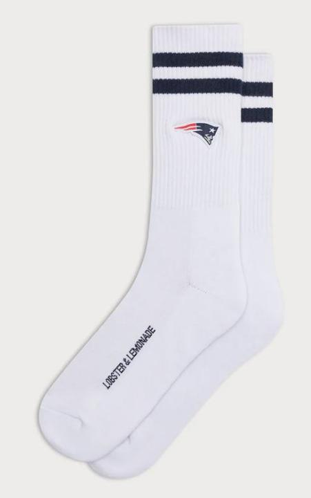 Produktbild Lobster & Lemonade New England Patriots Stripes Sport Socks white 41-46 (41 - 46)