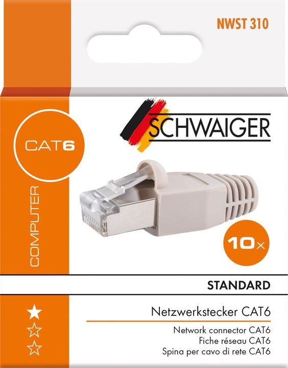 Actual product image Schwaiger Network connector Cat. 6 RJ45