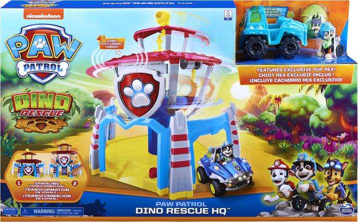 Actual product image Paw Patrol Paw Dino HQ with Rex