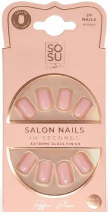 Immagine prodotto Sosu Cosmetici - Unghie artificiali Toffee Bliss (Unghie da salone) 24 pezzi