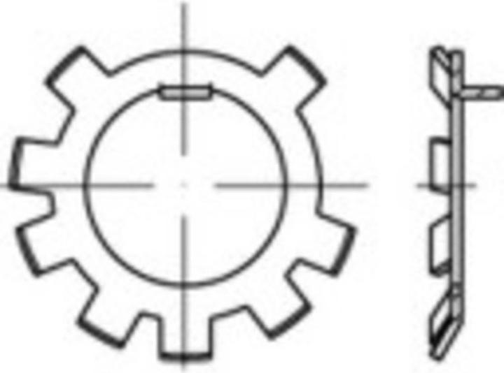 Actual product image Toolcraft Lock washer Internal diameter