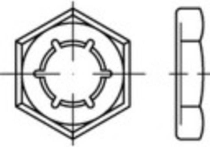 Actual product image Toolcraft Lock nuts M12 DIN 7967 (M12)