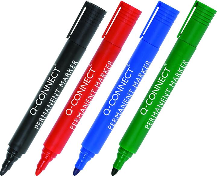 Actual product image Q-Connect Permanent marker with bullet tip (Black, 2 mm, 1 x)