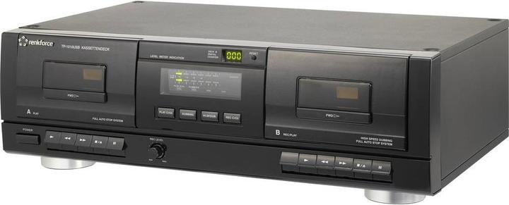 Produktbild Renkforce Tape Deck TP-1010USB Schwarz D (Kassettenrecorder)