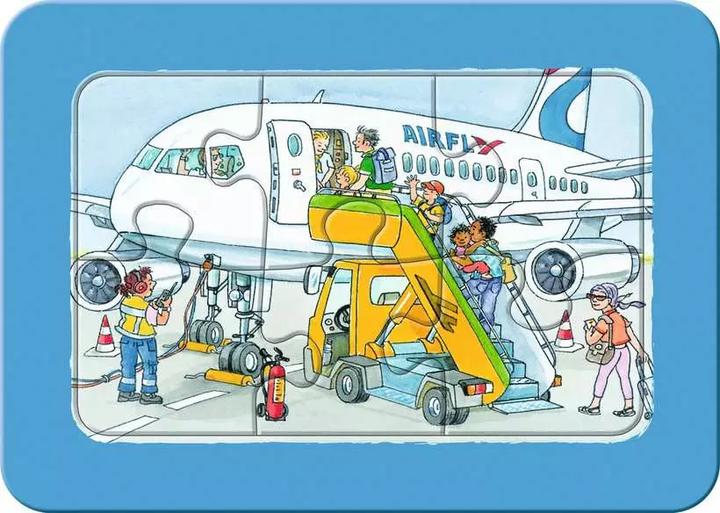 Actual product image Ravensburger Children's puzzle - 12004039 Travelling by bus, train and plane - my first puzzle with 3x6 (18 pieces)