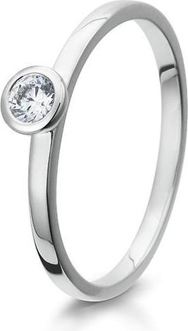 Actual product image Breuning RING - BRILL. 0,10 Ct. H/si (52, 750/18 K Gold)