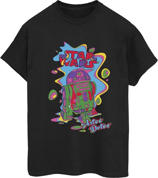 Actual product image Star Wars Womens/Ladies R2D2 Pop Art Cotton Boyfriend T-Shirt (M)