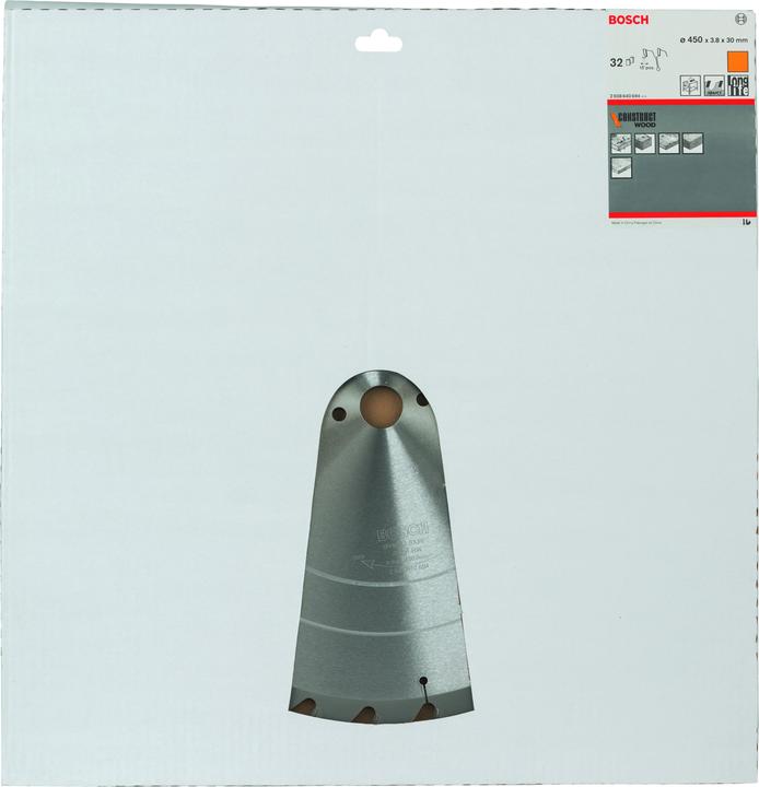 Immagine prodotto Bosch Professional Zubehör Lama per sega circolare per legno PRO Construct, 450 x 3,8 x 30 mm
