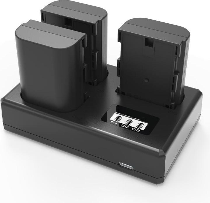 Image du produit Acconic Chargeur triple Chargeur triple pour Nikon EN-EL14 1D3100 D3200 D5100 D5200 P7000 P7700 P7800 incl. (1 pcs)