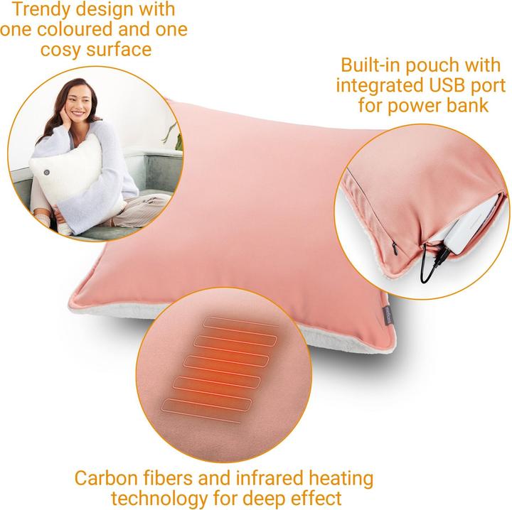 Actual product image Medisana HC 100 Interior Cushion Line rose (40 x 40 x 18 cm)