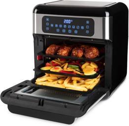 Actual product image Inventum GF1200HLD - Airfryer oven - Heteluchtfriteuse met roterende mand - Inhoud 12 litre - Zwart/RVS
