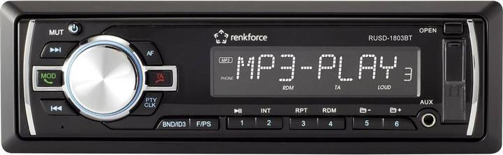 Actual product image Renkforce RUSD-1803BT Bluetooth car radio