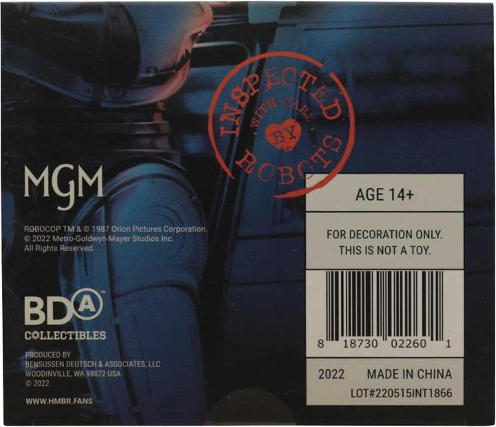 Immagine prodotto Fanattik Statuetta Robocop in vinile Robocop 13 cm