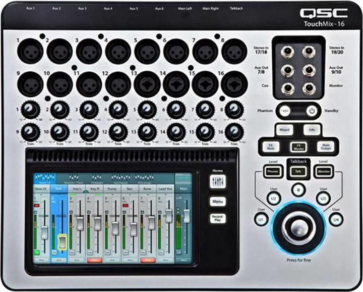 Actual product image QSC Digital mixing console TOUCHMIX 16 Number of channels (Studio- and Livemixer)