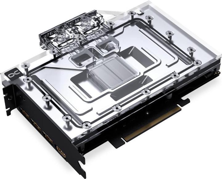 Actual product image Alphacool Ice Block Aurora Acrylic GPX-N RTX 4080 Reference Design with Backplate