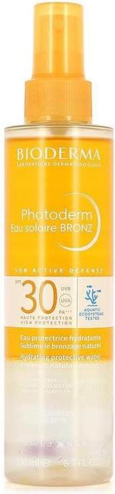 Actual product image Bioderma Photoderm Eau Solaire Bronz (Suntan cream, SPF 30, 200 ml)