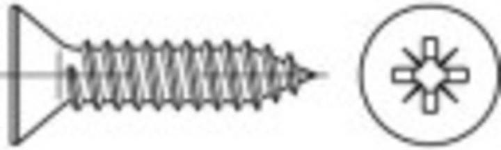 Toolcraft Vis à tôle à tête fraisée 4.2 mm 70 m (250 Vis par pièce)