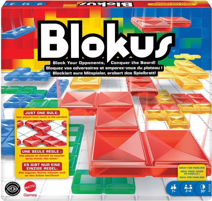 Actual product image Mattel Games Blokus Game (French, English)