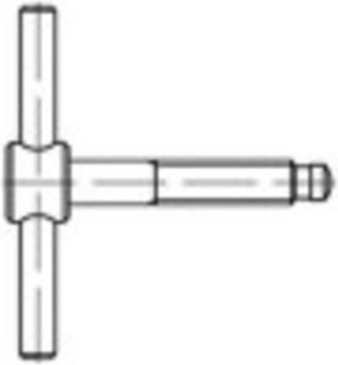 Produktbild Toolcraft Knebelschraube M6 40 mm Stahl (1 Schrauben pro Stück)