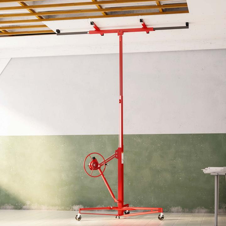 Produktbild Wiltec Plattenheber XXL Set 350 cm + 140 cm Paneelheber Montagehilfe Verlängerung 68 kg