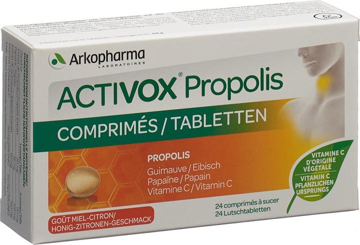 Produktbild Arkopharma Activox Propolis Honig-Zitronen Lutschtabletten (24 Stück, Tabletten, 82 g)