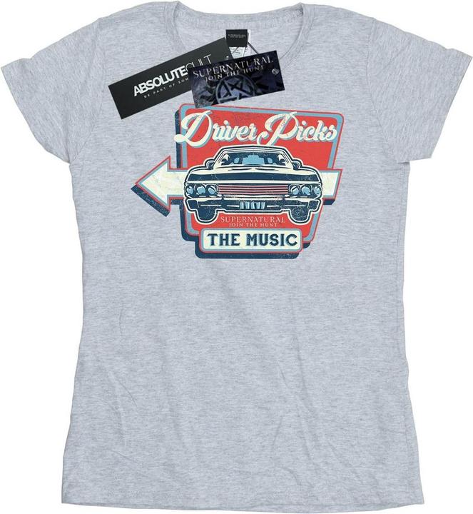 Immagine prodotto Supernatural Driver Picks The Music Maglietta Donna (XXL)