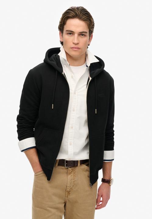 Produktbild Superdry Sweatjacke Casual Figurbetont Essential Logo Zip Hoodie (XL)