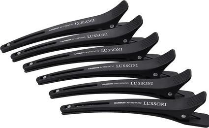Tools for Beauty Hr Acc Carbon Clips With Band 6 Pcs (Élastiques à cheveux)