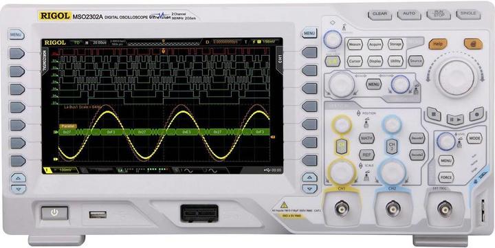 Actual product image Rigol Digital Oscilloscope MSO2302A 300 MHz 18- (CAT I)