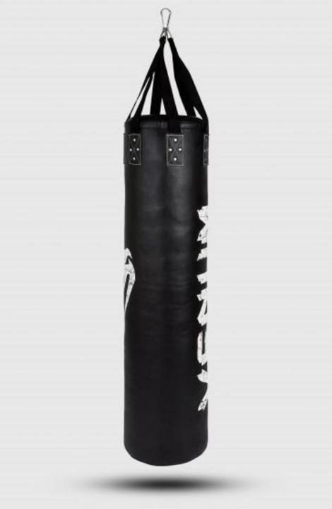 Image du produit Venum Challenger Heavy bag + Ceiling Hook - Black/White - Filled - 150cm (150 cm, 45 kg)