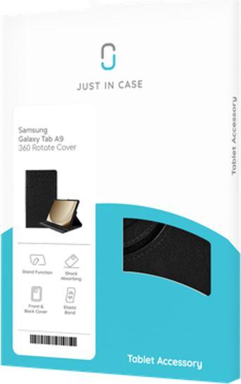 Image du produit Just in Case Pu-cuir rotatif 360 Book Housse Noir Samsung Galaxy Tab A9 (Galaxy Tab A9)