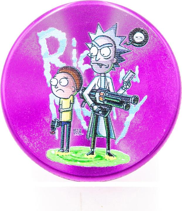 Image du produit BestV Rick and Morty Aluminium Grinder Purple 2 Parts 50mm
