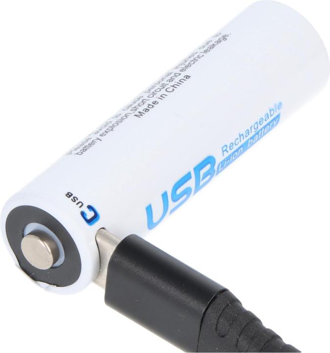 Immagine prodotto AccuCell Akku 14500, AA, Li-ion, 1,5V, 1, 2,55Wh, mit USB-C Charging Port (AA, 1700 mAh)