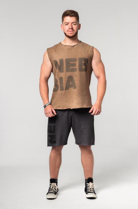 Produktbild Nebbia Washed-off Ärmelloser Hoodie Beastin 361 - light brown (L)